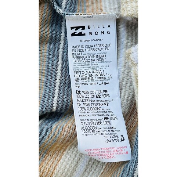 BILLABONG Men's Striped Flecker Sancho STN Hoodie Size Small M6403BSA - Picture 5 of 11